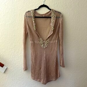 Victoria Secret knit swim cover up- great condition- size M